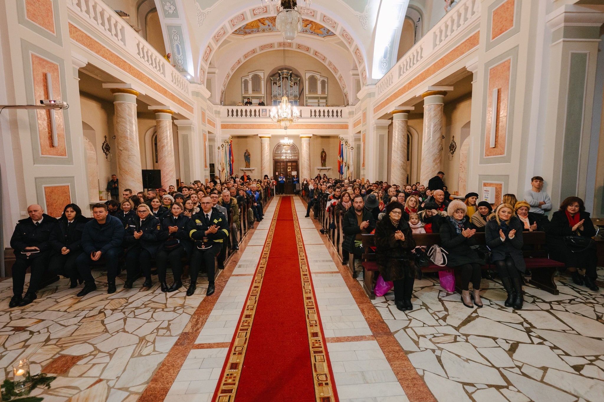 The audience at the Christmas concert
