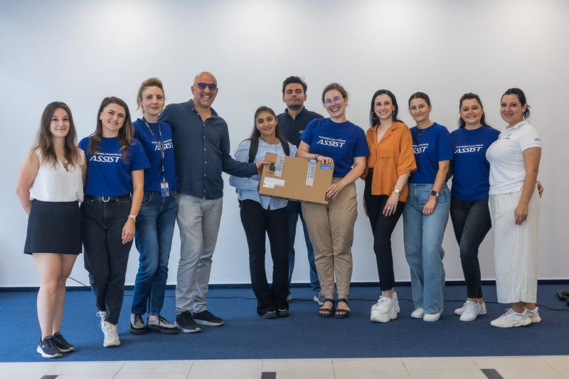 Children  from Țâmpoceni hamlet visiting ASSIST Software