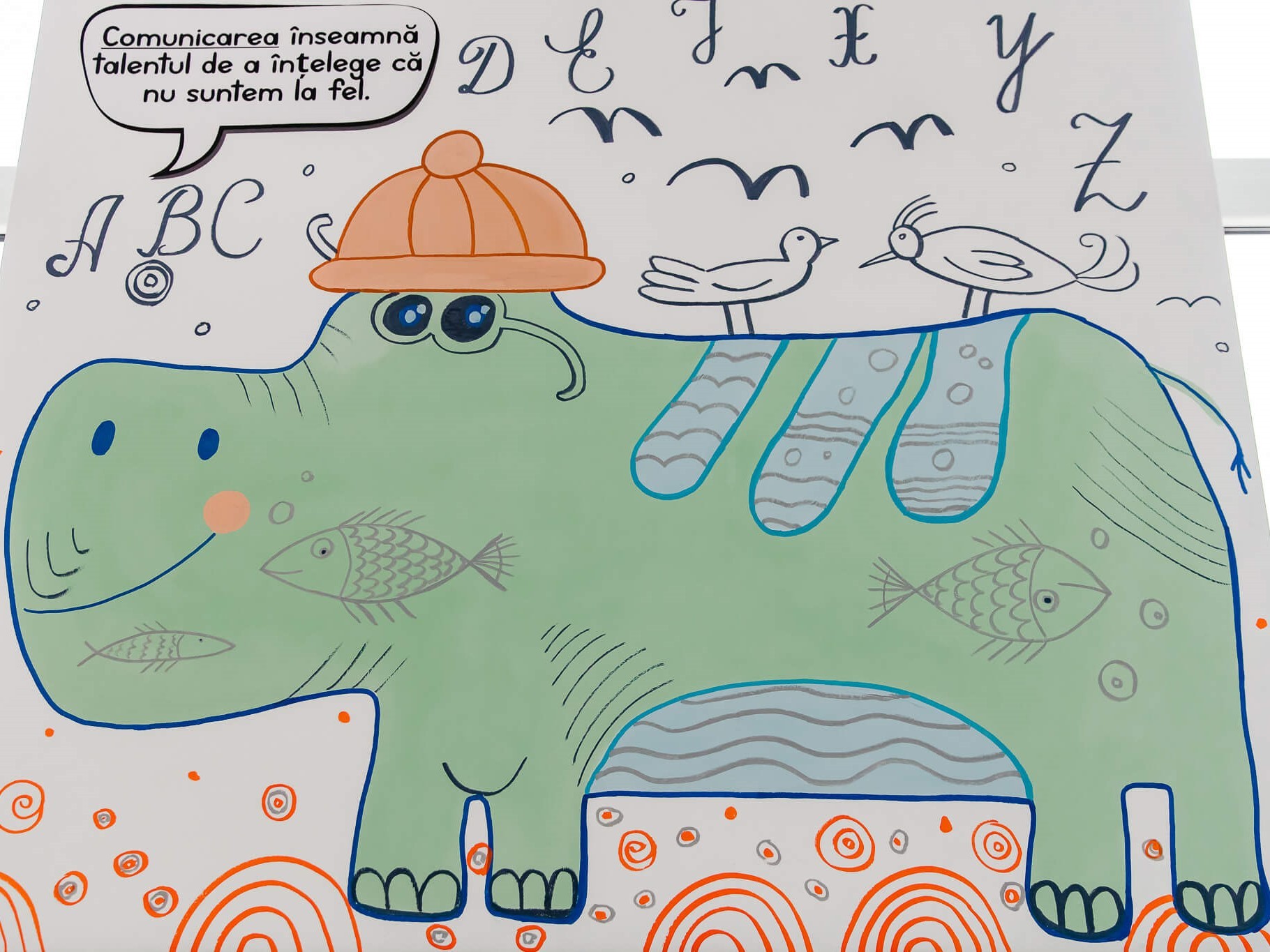 Fundatia_Umanitara_ASSIST_a_pictat_peretii_interiori_ai_Scolii_Gimnaziale_Bainet_Suceava