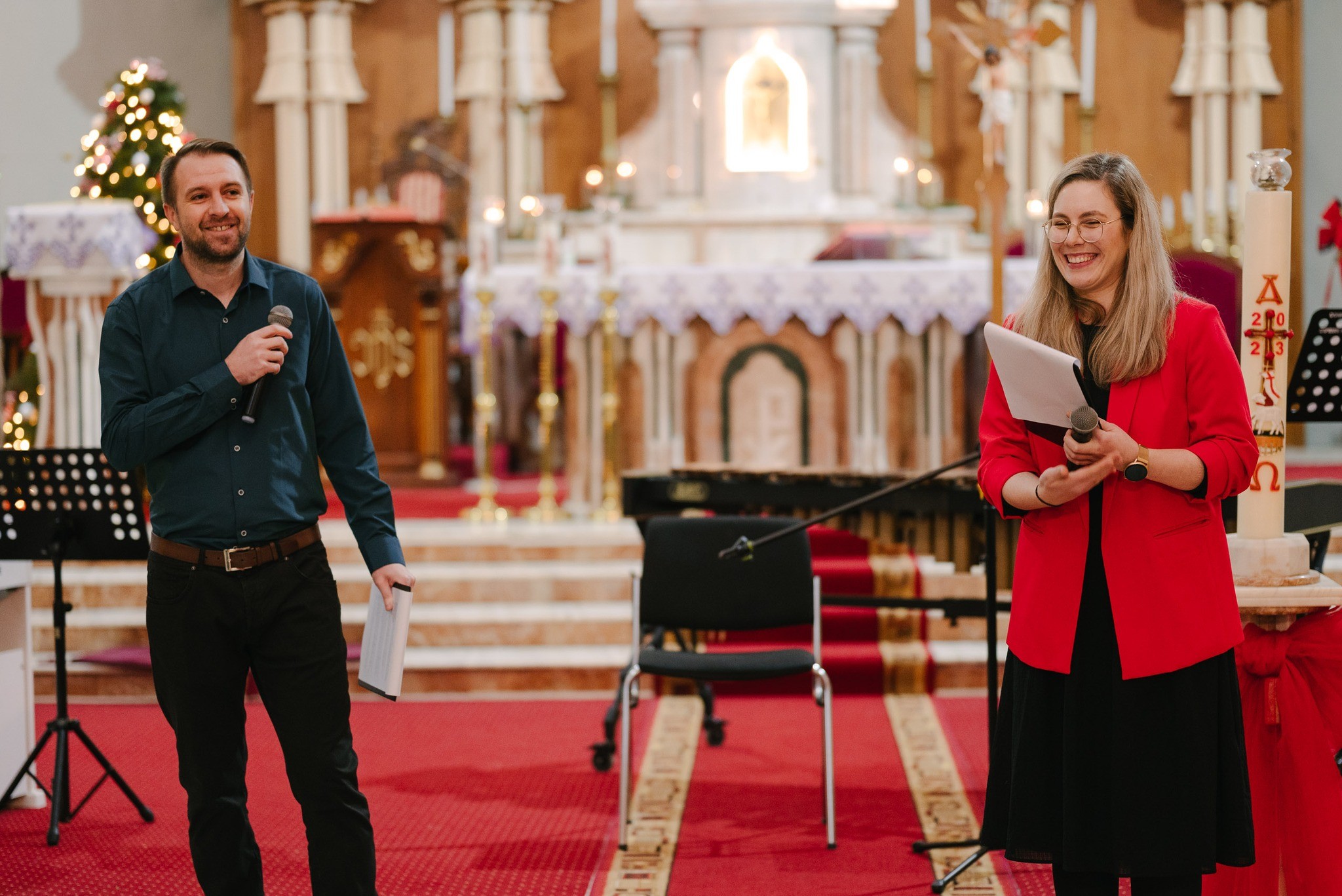 Christmas concert moment