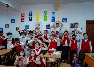 Bring joy to school kids through technology