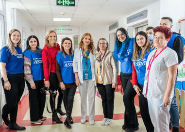 We donated modern medical equipment and facilities to the pediatric ward in Suceava