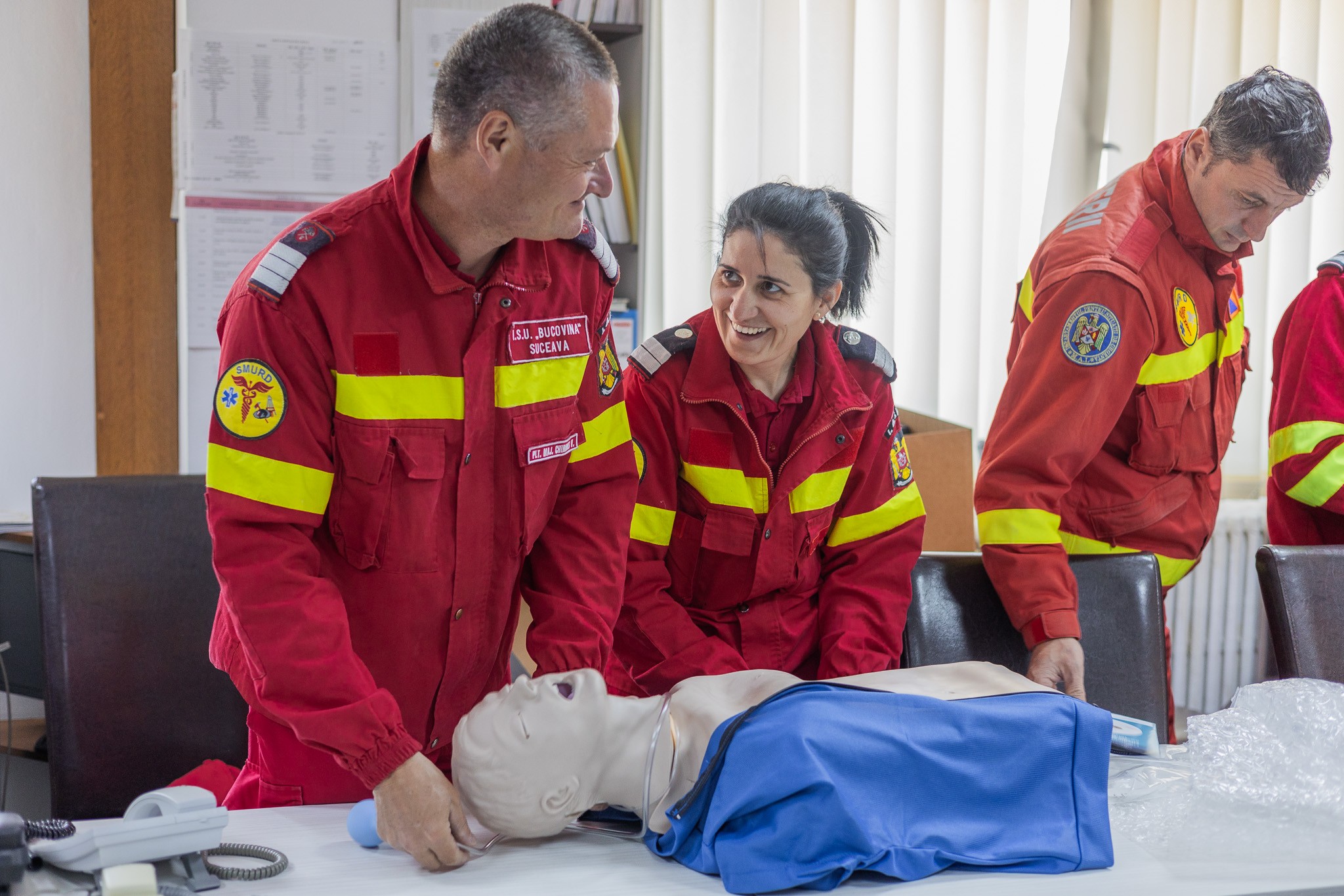 Paramedics testing new equipment