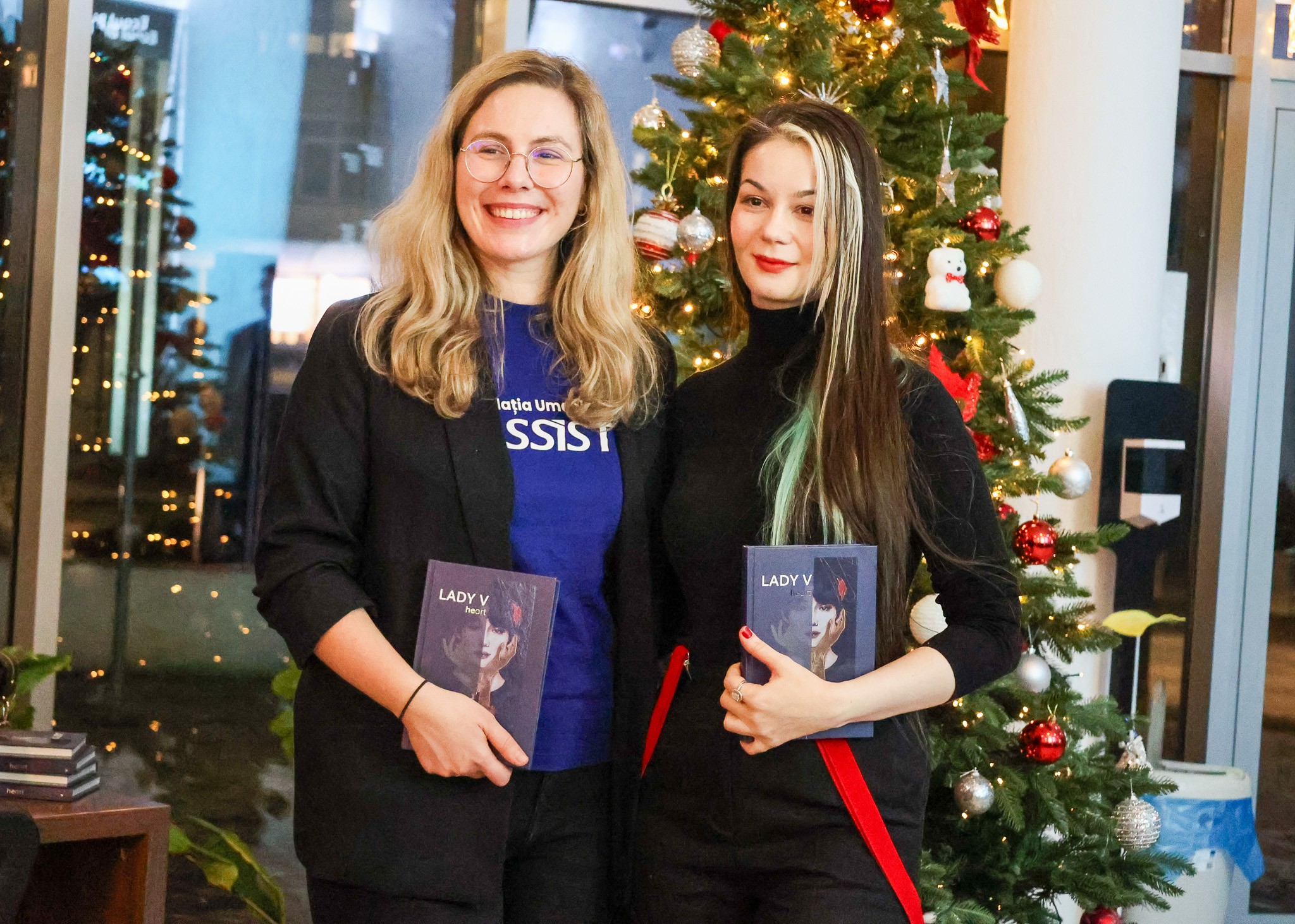 Andreea Juduc and one of her colleagues