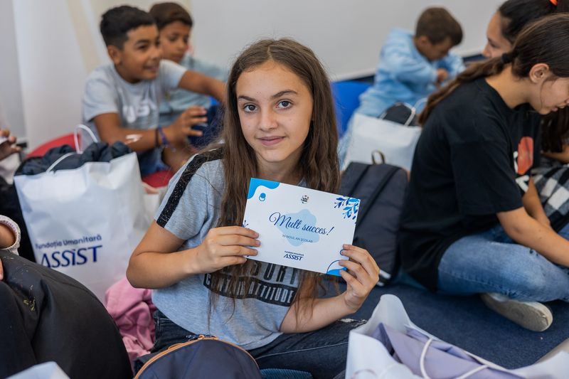 Children  from Țâmpoceni hamlet visiting ASSIST Software