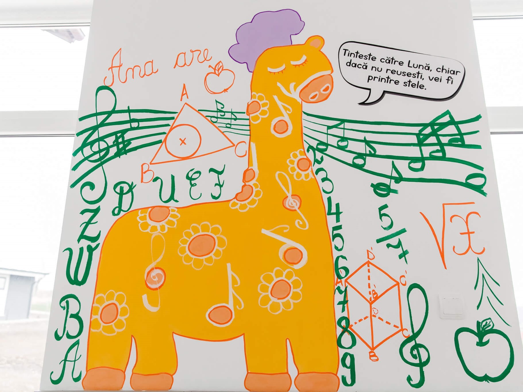 Fundatia_Umanitara_ASSIST_a_pictat_peretii_interiori_ai_Scolii_Gimnaziale_Bainet_Suceava