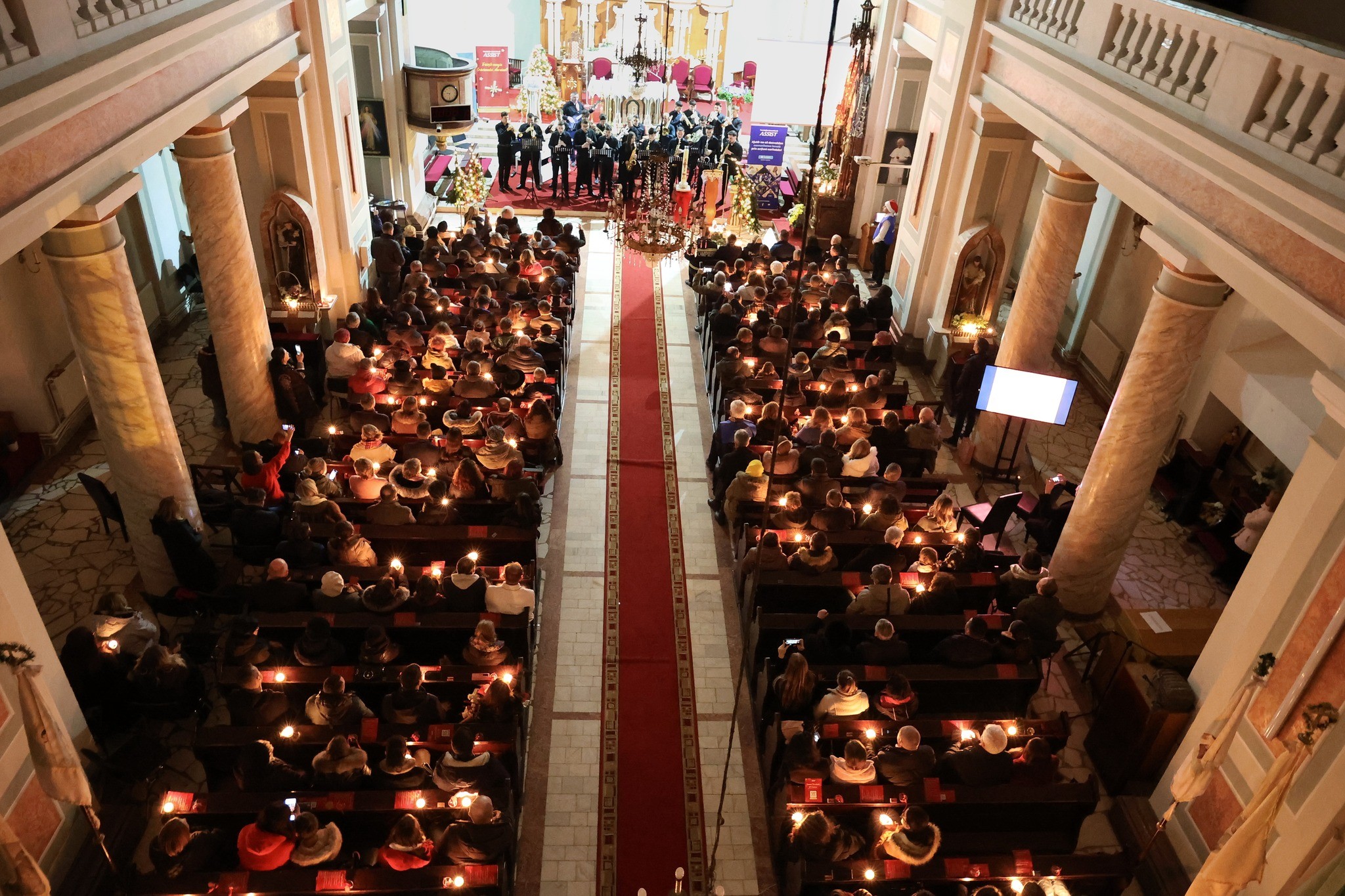 The audience at the Christmas concert