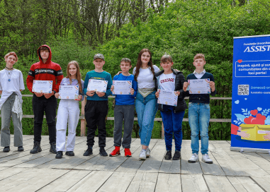 Treasure Hunt for children from Baineț Middle School