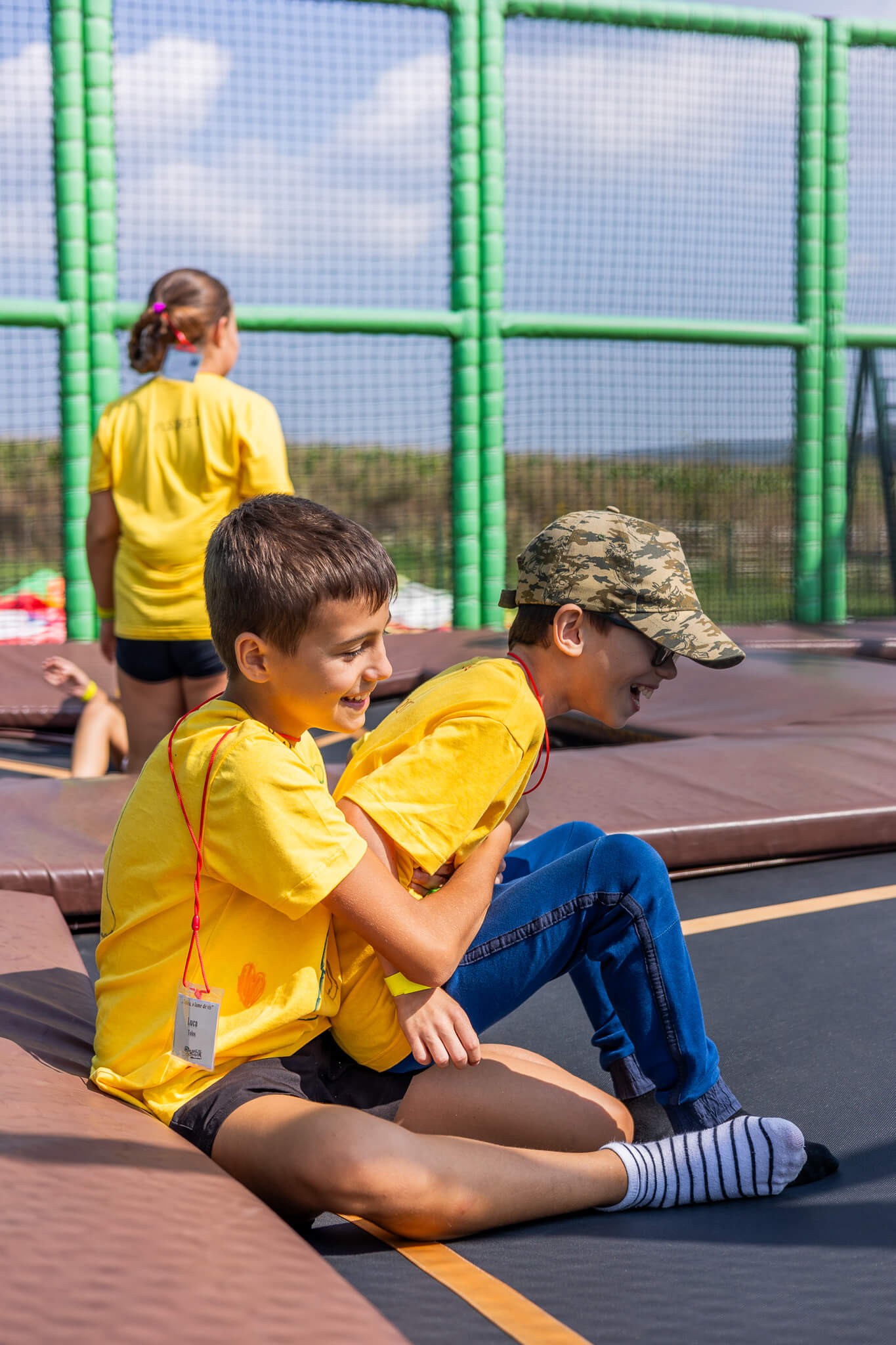 Children playing at the playground