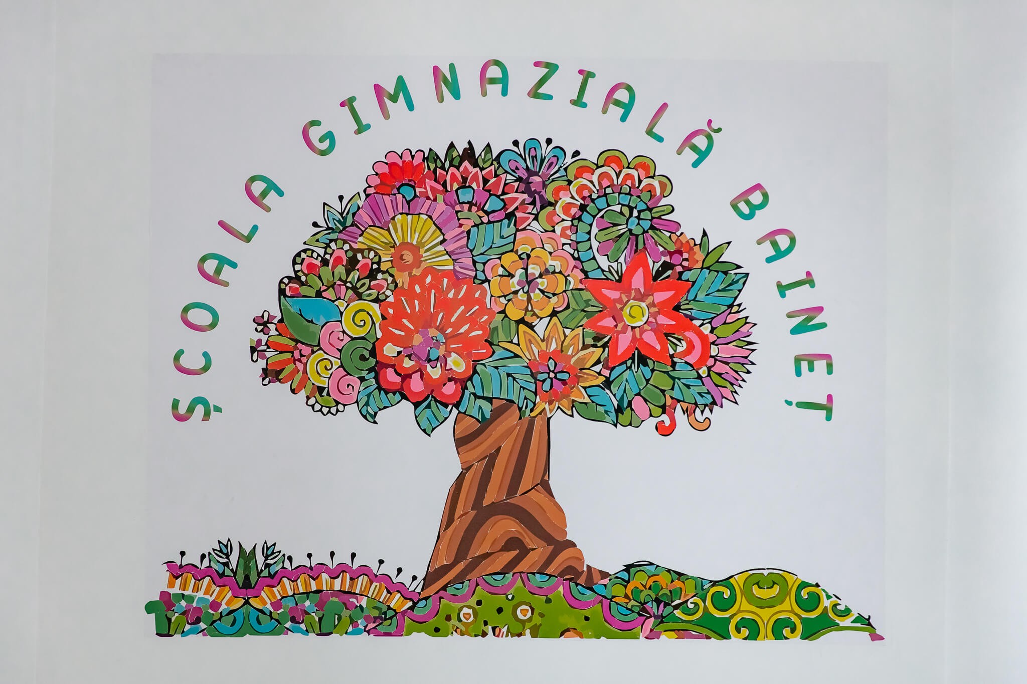 Fundatia_Umanitara_ASSIST_a_pictat_peretii_interiori_ai_Scolii_Gimnaziale_Bainet_Suceava