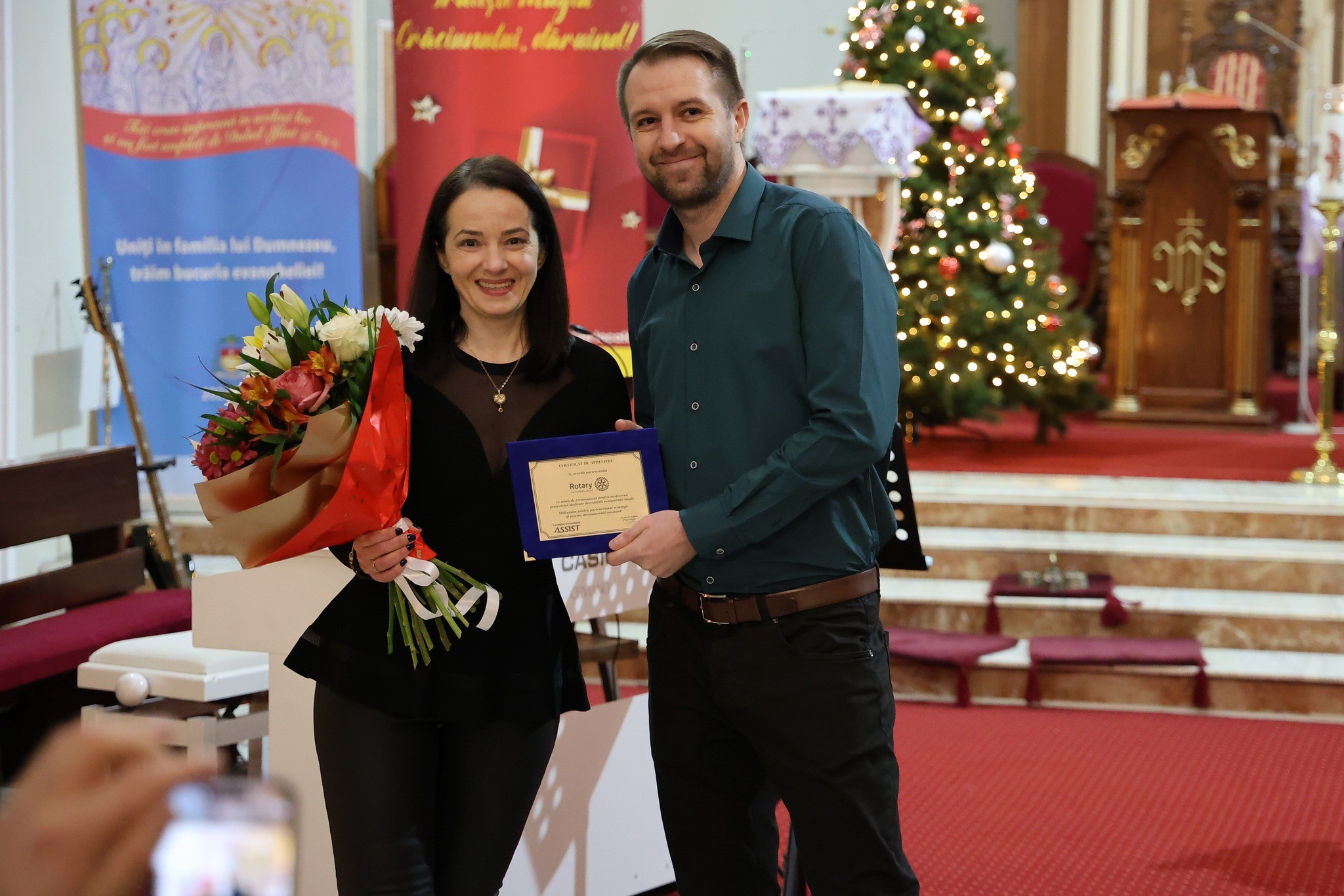 Christmas concert moment