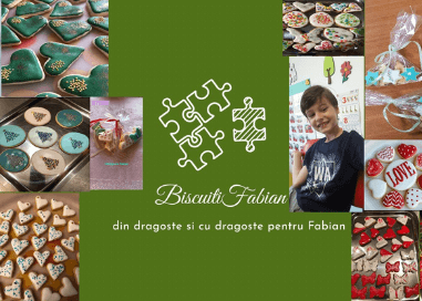 600 packages of homemade biscuits for Fabian's therapy